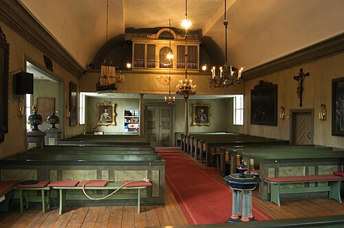 Djurö kyrka, interno
