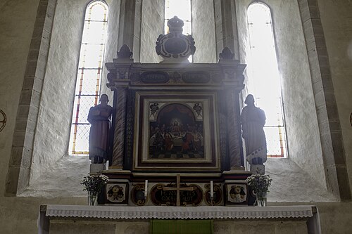Väte kyrka, interno