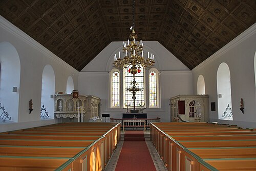 Halmstad kyrka, intérieur