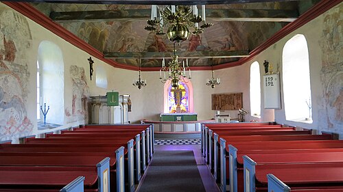 Stråvalla kyrka, interno