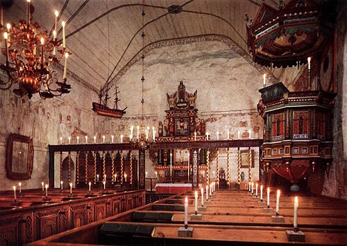 Ragunda gamla kyrka, interno