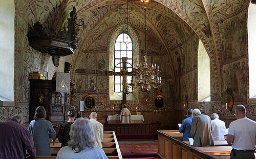 Sånga kyrka, interno