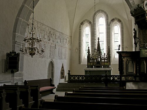 Norrlanda kyrka, intérieur