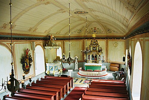 Steneby kyrka, interno