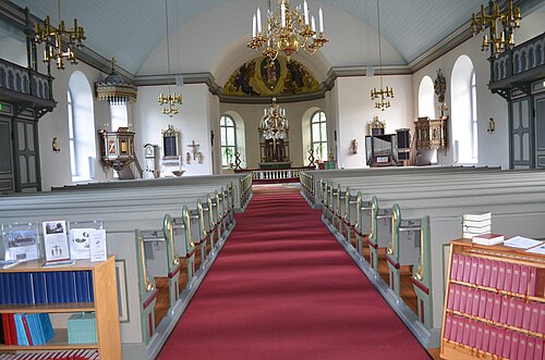 Agunnaryds kyrka, interno