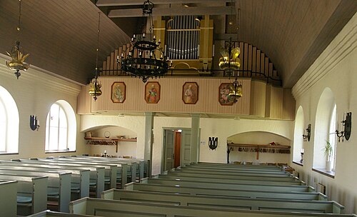 Baltaks kyrka, interno