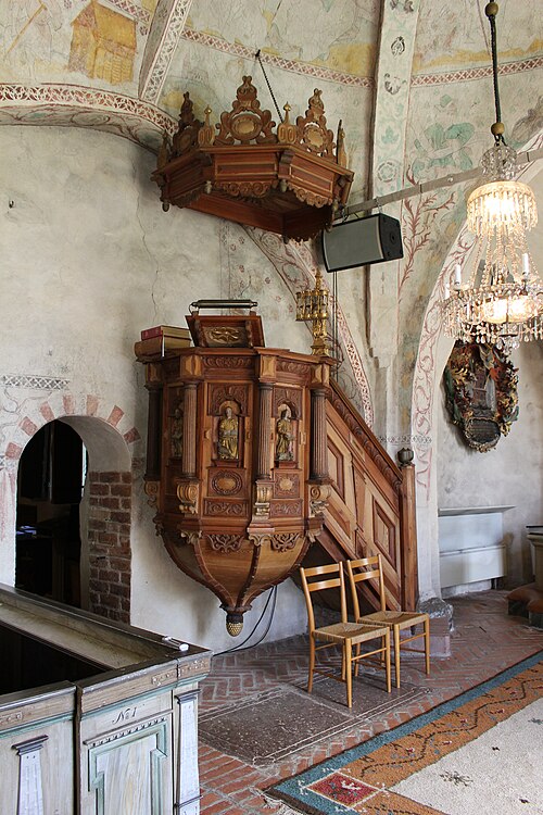 Gryta kyrka, interno