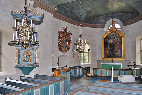 Kläckeberga kyrka, interno