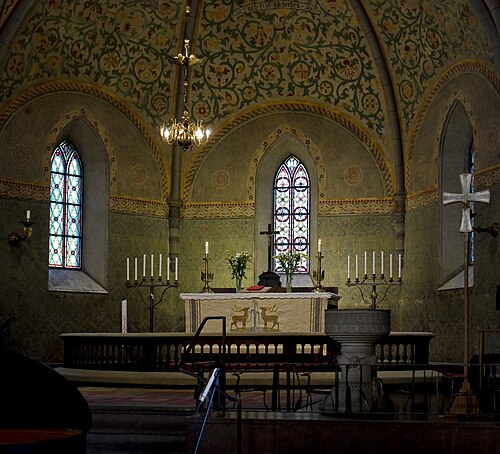 Nacka kyrka, intérieur