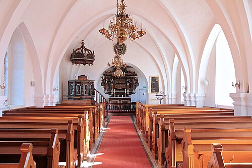 Hurva kyrka, interno