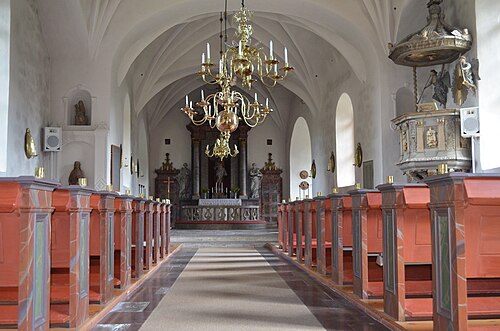 Ludgo kyrka, interno