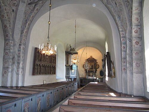 Vidbo kyrka, interno