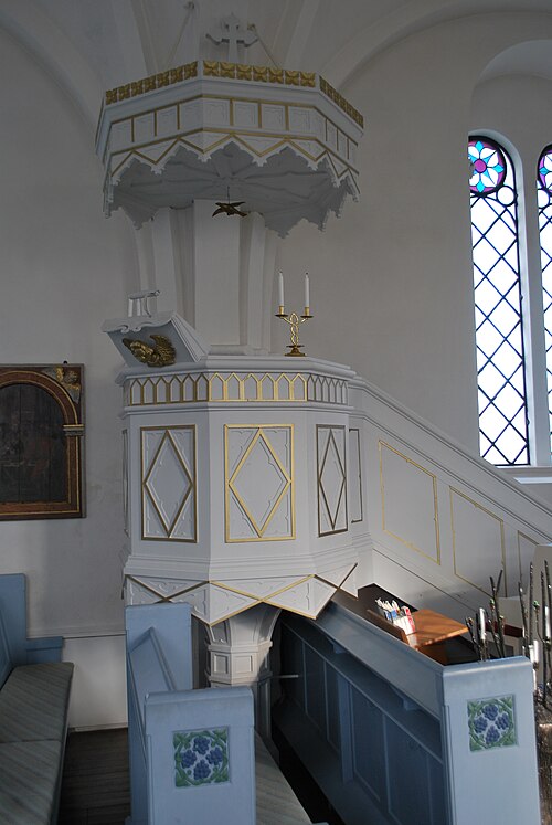 Lilla Isie kyrka, interno