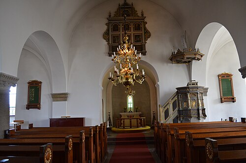 Vallkärra kyrka, interno