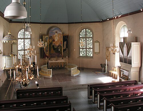 Christinae kyrka, interno
