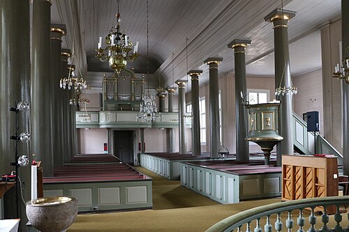 Backaryds kyrka, interno