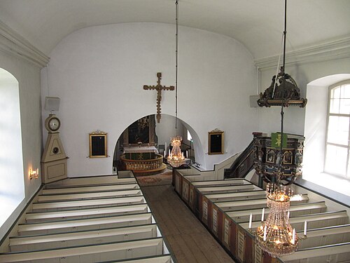 Edestads kyrka, interno