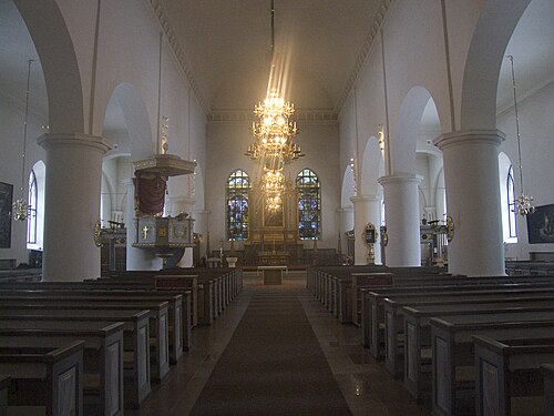 Kristine kyrka, interno