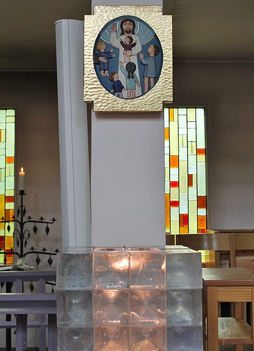 Skogslyckans kyrka, interno
