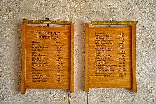 Grödinge kyrka, interno
