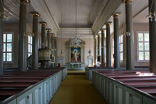 Backaryds kyrka, interno