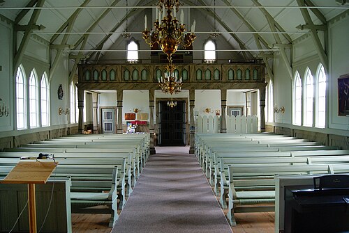 Holmöns kyrka, interno