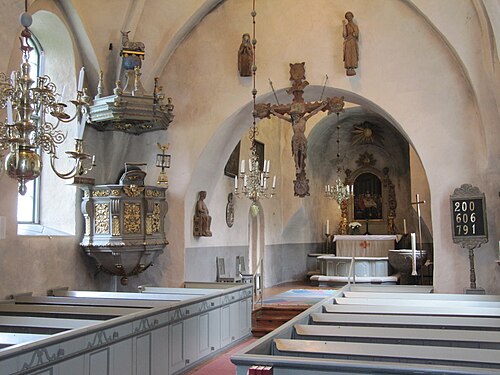 Husby-Ärlinghundra kyrka, interno