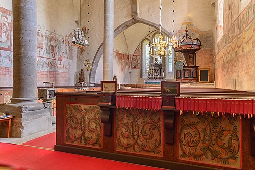 Bunge kyrka, interno