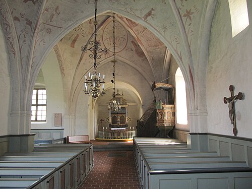 Fjälkinge kyrka, interno