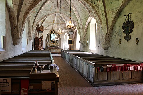 Gryta kyrka, interno