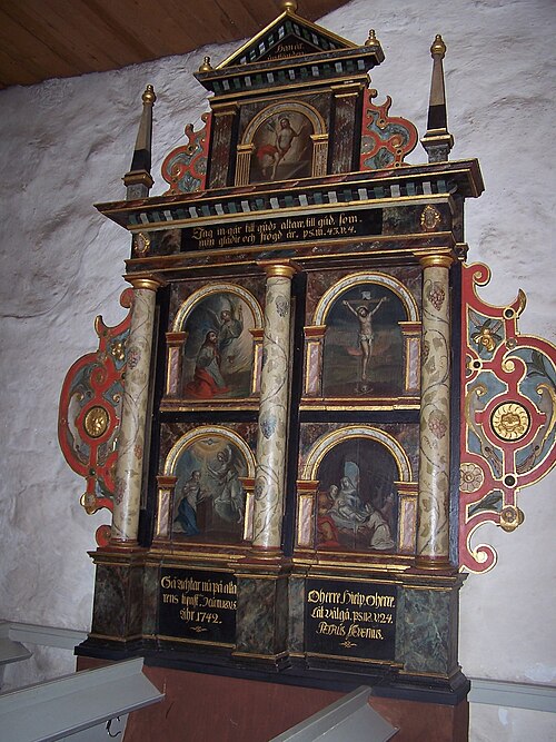Kävlinge gamla kyrka, interno