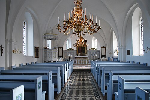 Lilla Isie kyrka, interno