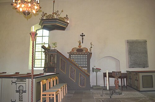 Normlösa kyrka, interno