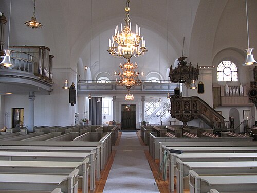 Ulrika Eleonora kyrka, interno