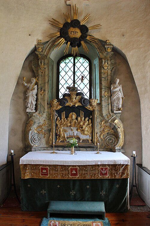 Gryta kyrka, interno