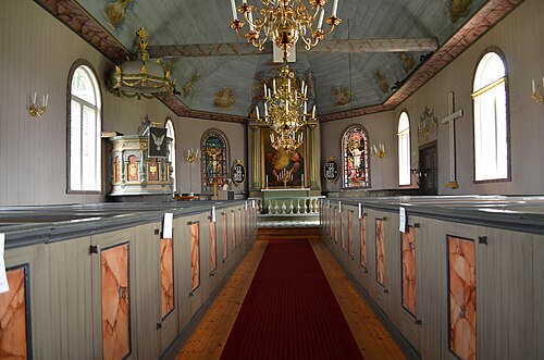 Grönahögs kyrka, interno
