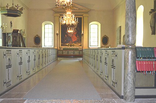 Normlösa kyrka, interno