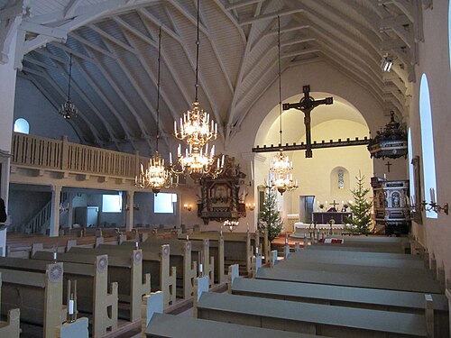 Verums kyrka, interno
