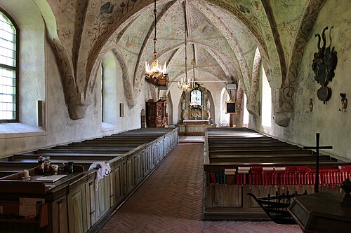 Gryta kyrka, interno