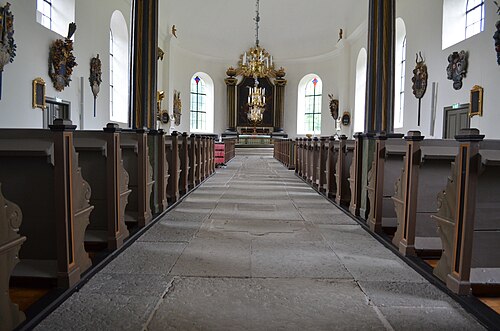 Svennevads kyrka, interno