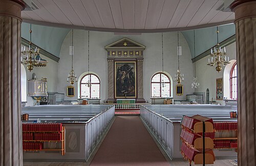 Vissefjärda kyrka, interno