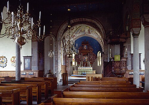 Färlövs kyrka, interno