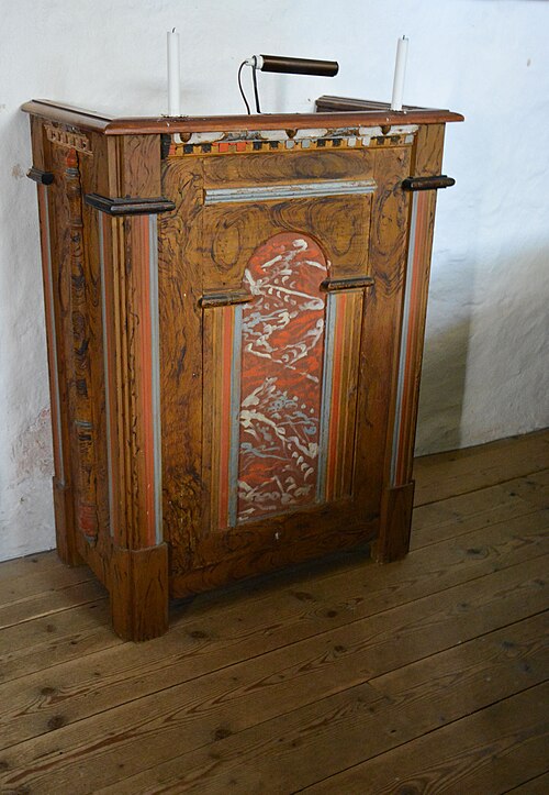 Sjösås gamla kyrka, interno