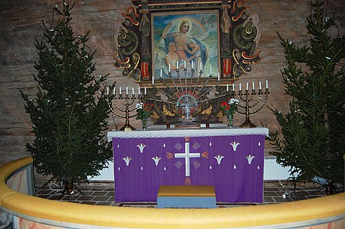 Södra Fågelås kyrka, interno