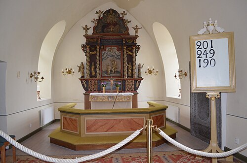 Åsle kyrka, interno