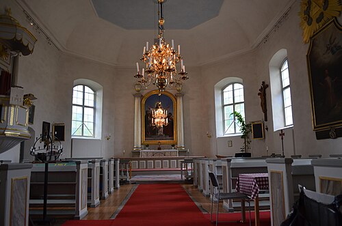 Lännäs kyrka, interno