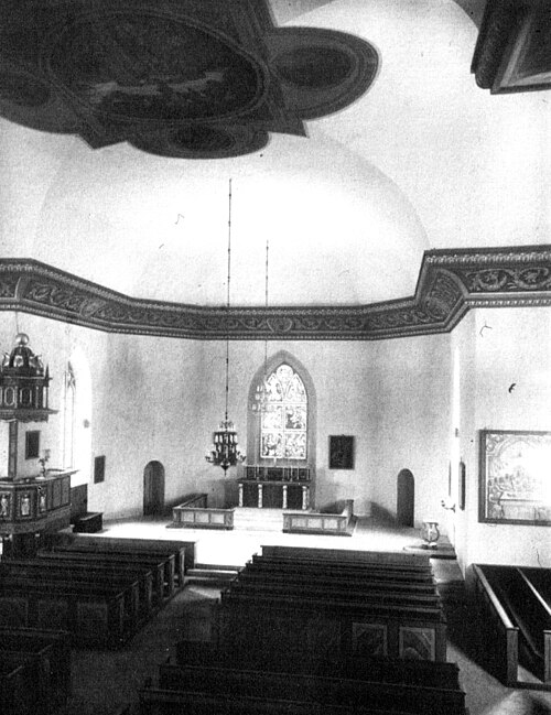 Sankta Helena kyrka, interno