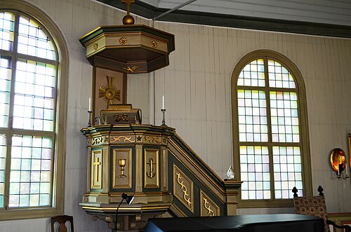 Tveta kyrka, interno