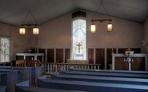 Skånes Värsjö småkyrka, interno