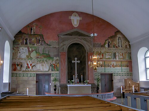 Hjärnarps kyrka, intérieur